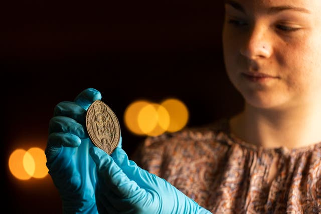 A recently discovered seal from the medieval period is to go on display at the National Trust site of Mottisfont in Hampshire (National/Trust/PA Wire)